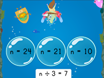 Treasure Diving: Solving One-Step Equations (Mixed Operations)