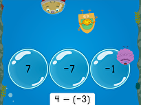 Treasure Diving: Subtracting Integers